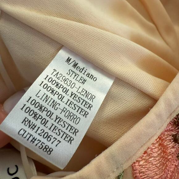 Whimsy 3d floral embroidered corset top fairycore lace up tie back | Size M - Picture 6 of 10